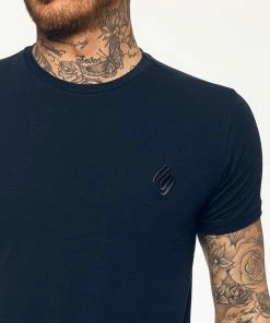 Mens T-Shirt | Enzo Designer Menswear - Blue -Cheap Enzo Sales Shop 9439c619e1504303865b6d473d1e49a8