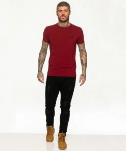 Mens T-Shirt | Enzo Designer Menswear - Red