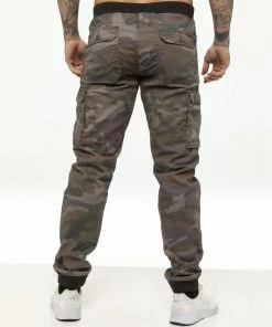 Mens Military Combat Jogger Trousers| Enzo Designer Menswear - Grey -Cheap Enzo Sales Shop 967156b951904802a2b260e102331e96