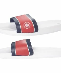 Enzo Men's Slip On Sliders - White -Cheap Enzo Sales Shop 98a860827bb14db7a38824a47a860852