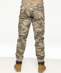Mens Military Combat Jogger Trousers| Enzo Designer Menswear - Beige -Cheap Enzo Sales Shop 9acf9fd270dd495fa71c89da764e6be9