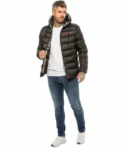 ICON 2 By Enzo Mens Puffer Jacket - Black -Cheap Enzo Sales Shop 9c2affdba2644f54b03df51b2d342f03
