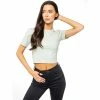 Enzo Womens Crop Top - Green -Cheap Enzo Sales Shop 9e9929ad9b2040279b5337487679f3a9
