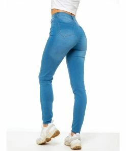 Enzo Womens Skinny Stretch Jeans - Blue -Cheap Enzo Sales Shop 9f0121b7a644450b952c050d5cbbf2f7