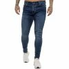 Enzo Mens Skinny Super Stretch Denim Jeans - Blue -Cheap Enzo Sales Shop ENZO0070