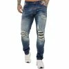 Enzo Mens Skinny Stretch Denim Jeans - Blue -Cheap Enzo Sales Shop ENZO0259