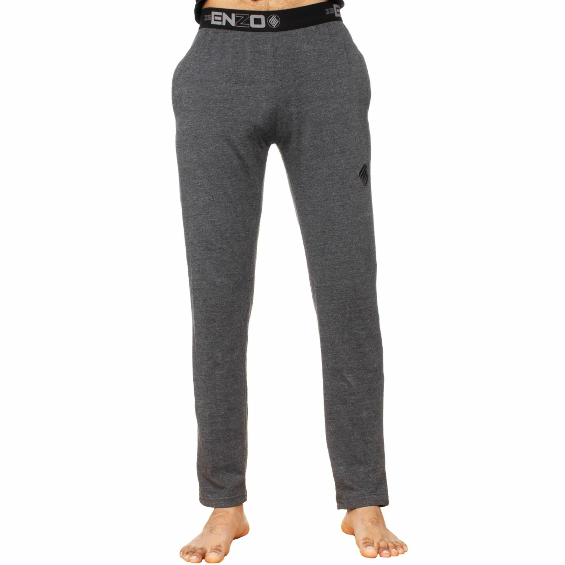 Enzo Mens Lounge Bottoms - Charcoal 7 Enzo Mens Lounge Bottoms - Charcoal - Image 5