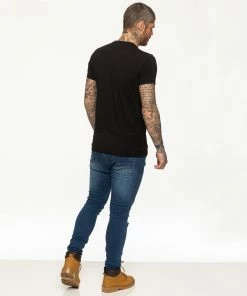 Mens T-Shirt | Enzo Designer Menswear - Black -Cheap Enzo Sales Shop a1b0f4c906eb428584e0cdcf3c0ae5b1