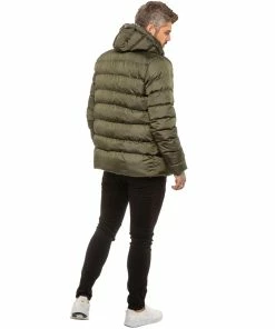 ICON 2 By Enzo Mens Puffer Jacket - Khaki -Cheap Enzo Sales Shop a27bcda146a44dee9d6e945f63974c62