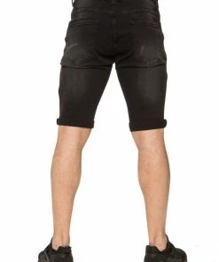 Enzo Mens Ripped Skinny Shorts - Black 8 Enzo Mens Ripped Skinny Shorts - Black -Cheap Enzo Sales Shop a53ed297a78c40e28482651b851c5ff2