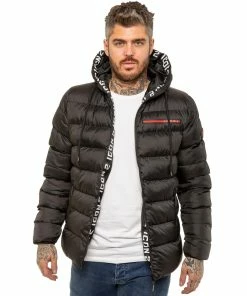 ICON 2 By Enzo Mens Puffer Jacket - Black