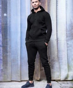 Mens Slim Joggers | Enzo Menswear - Black -Cheap Enzo Sales Shop ae437887913147f7bc1055d7f6ad8c2b