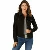 Ladies Stretch Denim Jackets| Enzo Designer Womenswear - Black