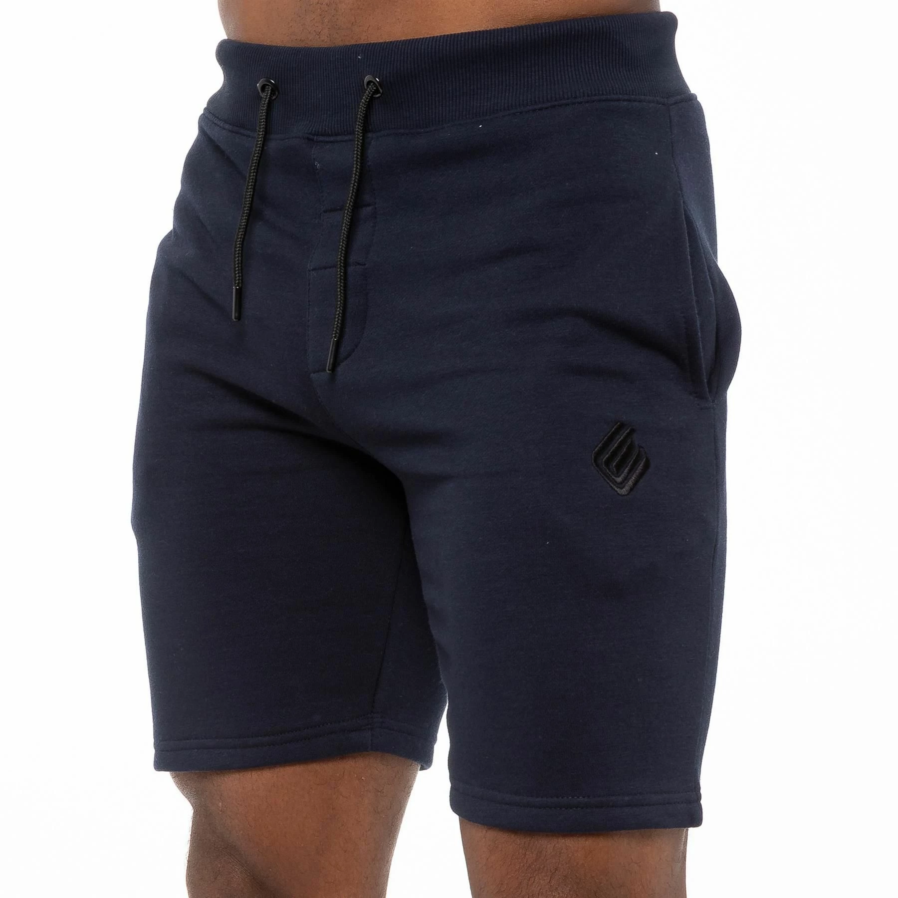 Enzo Mens Fleece Gym Shorts - Navy 3 Enzo Mens Fleece Gym Shorts - Navy