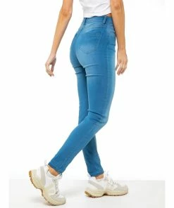 Enzo Womens Skinny Stretch Jeans - Blue -Cheap Enzo Sales Shop bbce5c24898f4ff4a28c028fef1a91d3