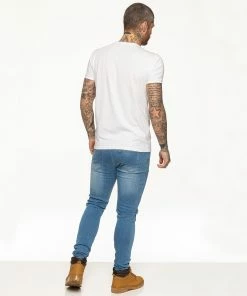 Mens T-Shirt | Enzo Designer Menswear - White -Cheap Enzo Sales Shop bd22fab6b9f84cf28c1dad38fae443f9
