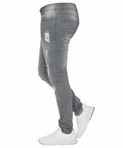Enzo Mens Skinny Ripped Jeans - Grey 7 Enzo Mens Skinny Ripped Jeans - Grey -Cheap Enzo Sales Shop c7ea0594574d43a7ba71089c37cb5bc7