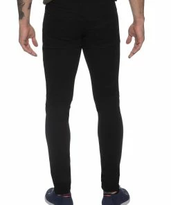 Enzo Mens Skinny Super Stretch Denim Jeans - Black -Cheap Enzo Sales Shop c9b1e97fd50942f3873392e5a322d0b2