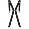 Enzo Men's Elasticated Braces - Black