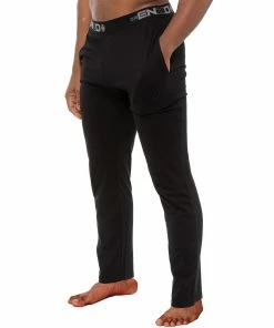 Enzo Mens Lounge Bottoms - Black
