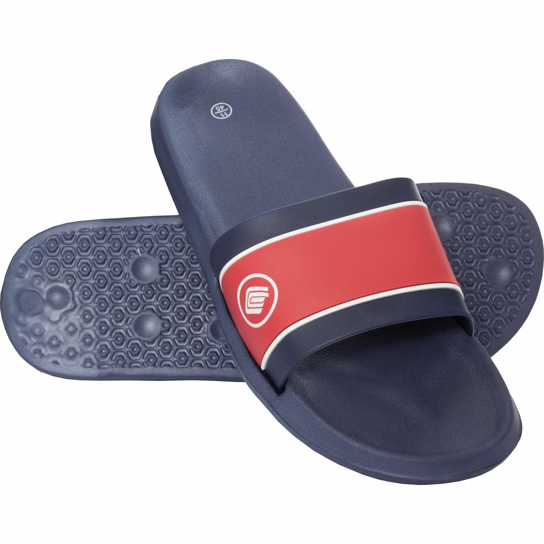 Enzo Men's Slip On Sliders - Navy