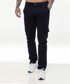 Enzo Mens Cargo Combat Chinos - Navy -Cheap Enzo Sales Shop e8897672dcad45b0b7c6f5b71911308b