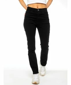 Enzo Womens Straight Denim Jeans - Black -Cheap Enzo Sales Shop e96e91f4e9c94abd85fc36da1c6bcb05