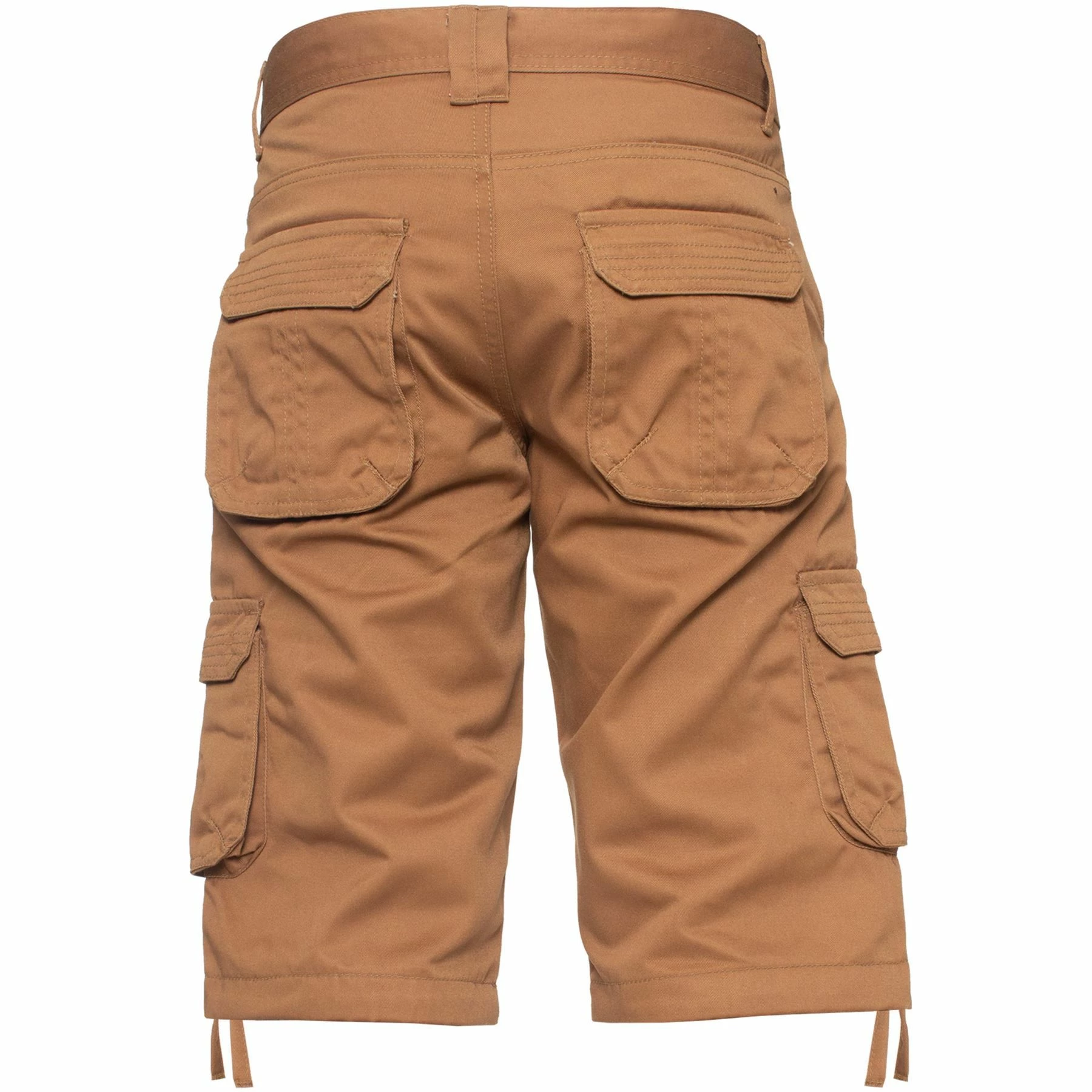 Mens Cargo Combat Shorts| Enzo Designer Menswear - Tan 7 Mens Cargo Combat Shorts| Enzo Designer Menswear - Tan - Image 5