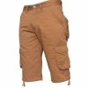 Mens Cargo Combat Shorts| Enzo Designer Menswear - Tan -Cheap Enzo Sales Shop eec9f80e4c2a4e9a9fc7824978e43dbe
