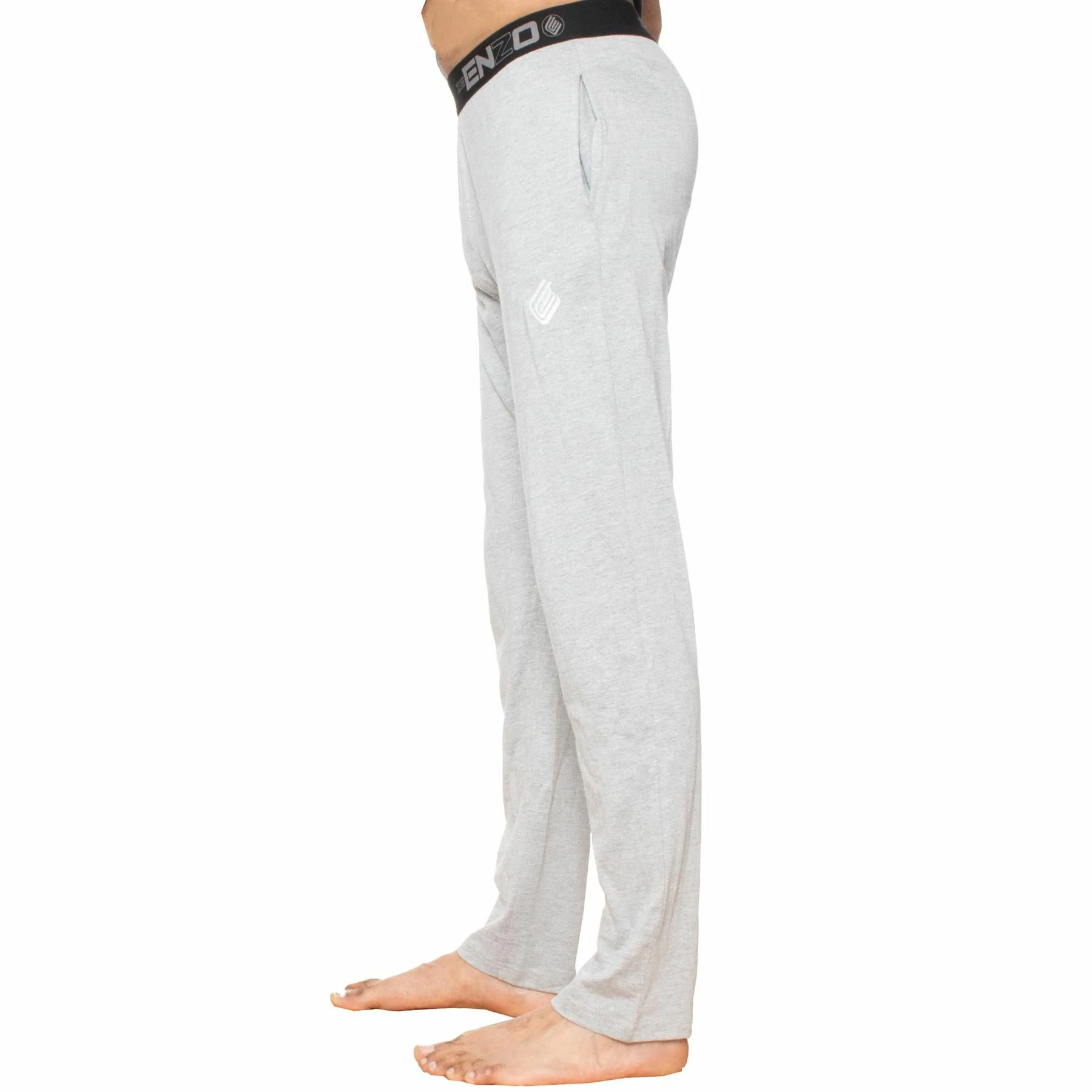 Enzo Mens Lounge Bottoms - Grey 8 Enzo Mens Lounge Bottoms - Grey - Image 6