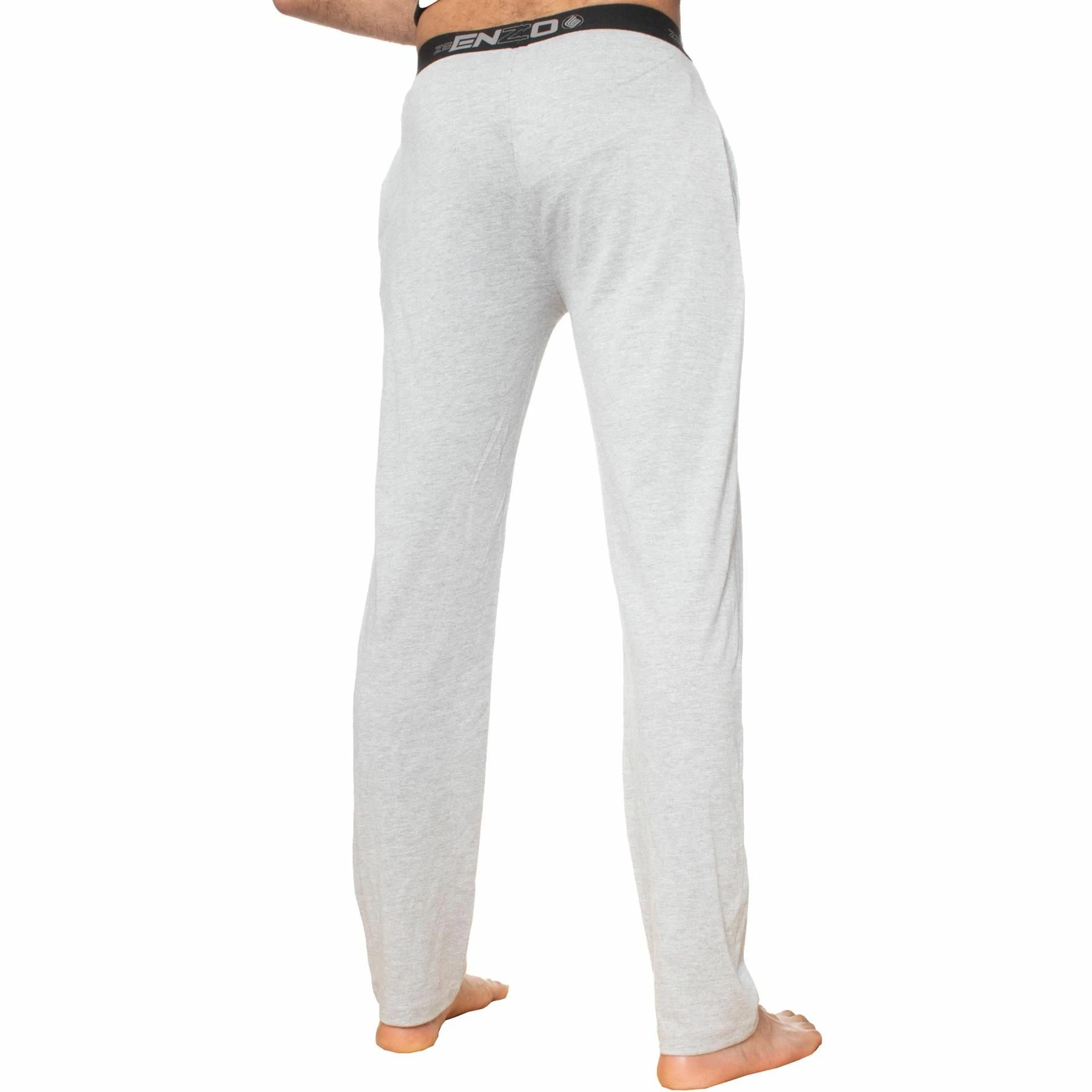Enzo Mens Lounge Bottoms - Grey 4 Enzo Mens Lounge Bottoms - Grey - Image 2