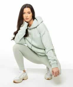 Enzo Ladies Oversized Essential Hoodie - Green -Cheap Enzo Sales Shop f41c61222171452a80f64b5d497b81fa