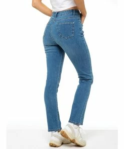 Enzo Womens Straight Denim Jeans - Blue -Cheap Enzo Sales Shop f570ff8615264cbda6fb827ec8c9fdfa