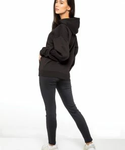 Enzo Ladies Oversized Essential Hoodie - Black -Cheap Enzo Sales Shop f6e09382b83d4d9dbb7d48fe4b994e2d