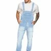 Enzo Men's Blue Denim Overall Dungarees -Cheap Enzo Sales Shop f 9