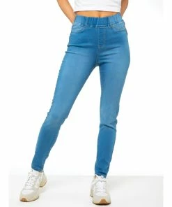 Enzo Womens Skinny Jeggings - Blue -Cheap Enzo Sales Shop fdf45d263aa04c65ab682d75a41ffa66