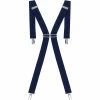 Enzo Men's Elasticated Braces - Navy