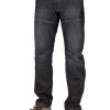 Enzo Men's Dark Wash Straight Fit Denim Jeans EZ244 - Blue