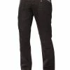 Enzo Men's Black Coated Denim Jeans