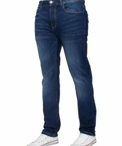 Enzo Men's Slim Stretch Denim Jeans - Blue