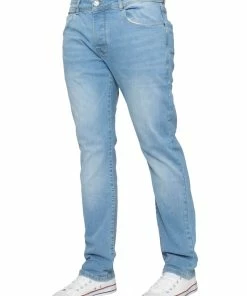 Enzo Men's Slim Stretch Denim Jeans - Blue