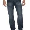 Enzo Men's Midwash Straight Fit Denim Jeans EZ243 - Blue -Cheap Enzo Sales Shop img 0339