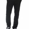 Enzo Men's Chinos Slim Fit Stretch Jeans - Black